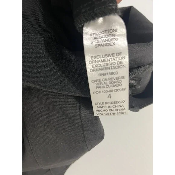 Democracy Ab Technology Womens Straight Leg Cargo Jeans Pants Sz 4 Charcoal - Picture 4 of 7